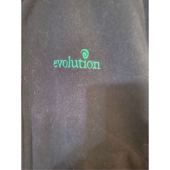 Patagonia Synchilla Jacket Black Fleece Light Coat Zip Up Mens L evolution logo - Picture 2 of 4